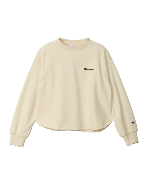Champion(チャンピオン)の「【Champion/チャンピオン】レディース クルーネックスウェットシャツ(スウェット・レディース・オフホワイト/ブラック系その他/ヘザーグレー/ブルー/ベージュ/ダークグリーン系・LARGE/MEDIUM)」の2枚目の写真