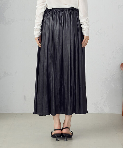 割繊ツイルタックギャザースカート（スカート）｜COMME CA ISM（コムサイズム）