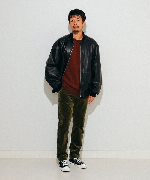 BEAMS（ビームス）の「コーデュロイ ストレッチテーパード パンツ（その他パンツ・メンズ・ベージュ/チャコールグレー/ブラック/オリーブ・SMALL/MEDIUM/LARGE/X-LARGE）」の12枚目の写真