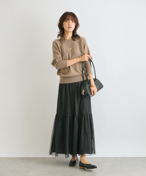 RIVE DROITE（リヴドロワ）の「【やわらかな履き心地】ギャザーバレエ（パンプス・レディース・シルバー/ブラック・36/38/37）」の18枚目の写真