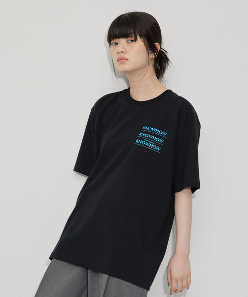 ADAM ET ROPE'(アダムエロペ)の「【KNOWHOW jewelry for ADAM ET ROPE'】別注LOGOTシャツ(Tシャツ/カットソー・レディース・ブラック/ホワイト・FREE)」の1枚目の写真