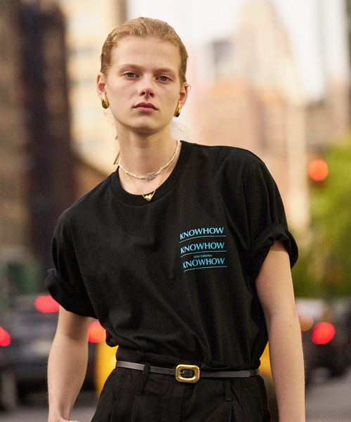 ADAM ET ROPE'(アダムエロペ)の「【KNOWHOW jewelry for ADAM ET ROPE'】別注LOGOTシャツ(Tシャツ/カットソー・レディース・ブラック/ホワイト・FREE)」の7枚目の写真