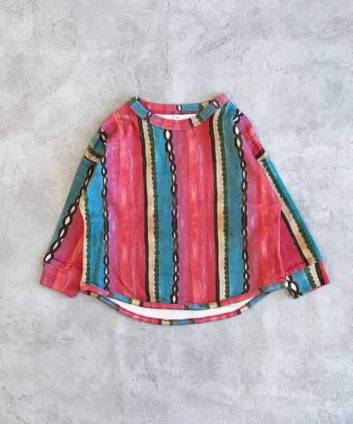 MARKEY'S（マーキーズ）の「ソウガラスパンフライスカットソー（Tシャツ/カットソー・キッズ・ブラック/ストライプ/マルチ/グリーン/ブラック系その他/ピンク/イエロー/グレー/オフホワイト/ベージュ・100/110/120/90/130/80/95）」の10枚目の写真