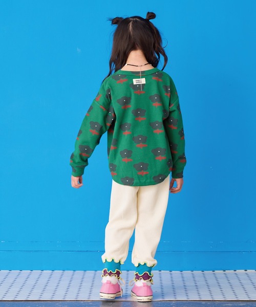 MARKEY'S（マーキーズ）の「ソウガラスパンフライスカットソー（Tシャツ/カットソー・キッズ・ブラック/ストライプ/マルチ/グリーン/ブラック系その他/ピンク/イエロー/グレー/オフホワイト/ベージュ・100/110/120/90/130/80/95）」の16枚目の写真