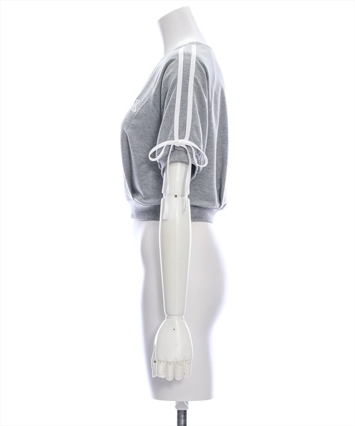 clear（クリア）の「ラインリボンロゴスウェット[セットアップ可能 大人 カジュアル]≪再入荷≫（スウェット・レディース・グレー/ブラック/アイボリー・F）」の11枚目の写真