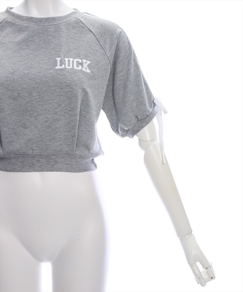 clear（クリア）の「ラインリボンロゴスウェット[セットアップ可能 大人 カジュアル]≪再入荷≫（スウェット・レディース・グレー/ブラック/アイボリー・F）」の15枚目の写真