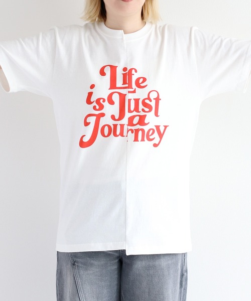 cepo(セポ)の「リメイクキリカエTee(Tシャツ/カットソー・レディース・チャコール/ホワイト・M)」の12枚目の写真