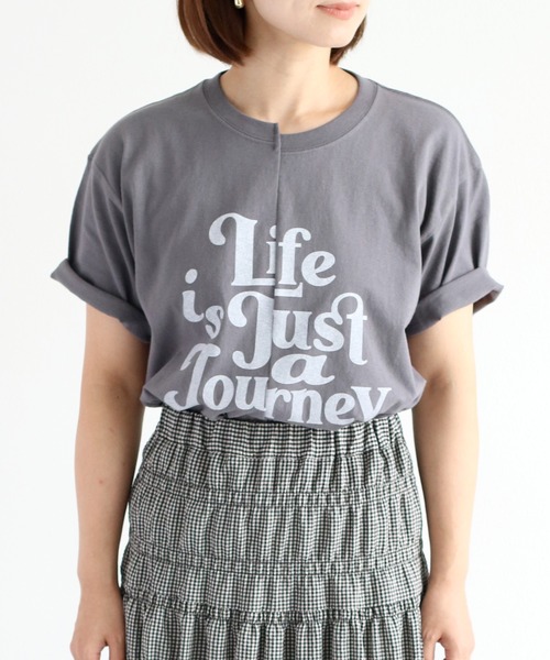cepo(セポ)の「リメイクキリカエTee(Tシャツ/カットソー・レディース・チャコール/ホワイト・M)」の11枚目の写真