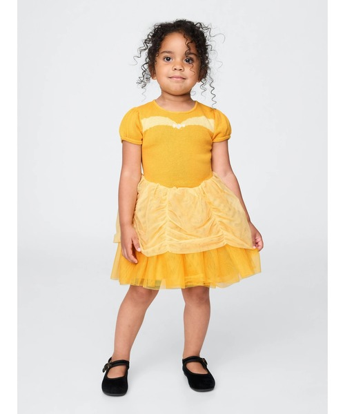 GAP(ギャップ)の「Babygap ディズニー プリンセス ベル チュールワンピース(ワンピース・キッズ・イエロー・105cm/110cm/95cm/100cm/90cm/80cm)」の1枚目の写真