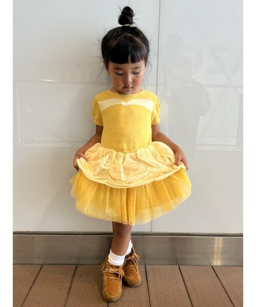 GAP(ギャップ)の「Babygap ディズニー プリンセス ベル チュールワンピース(ワンピース・キッズ・イエロー・105cm/110cm/95cm/100cm/90cm/80cm)」の2枚目の写真