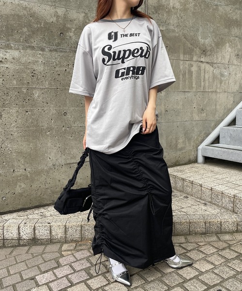 セール】メッシュユニフォーム風Tシャツ（Tシャツ/カットソー