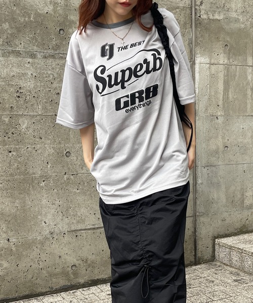セール】メッシュユニフォーム風Tシャツ（Tシャツ/カットソー