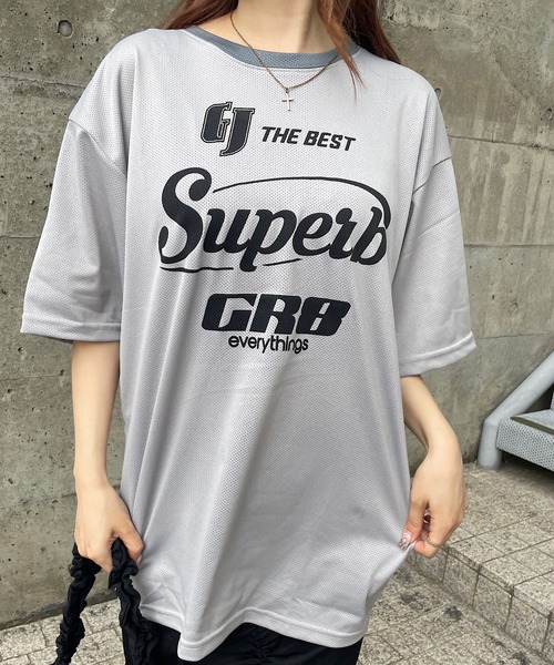 セール】メッシュユニフォーム風Tシャツ（Tシャツ/カットソー