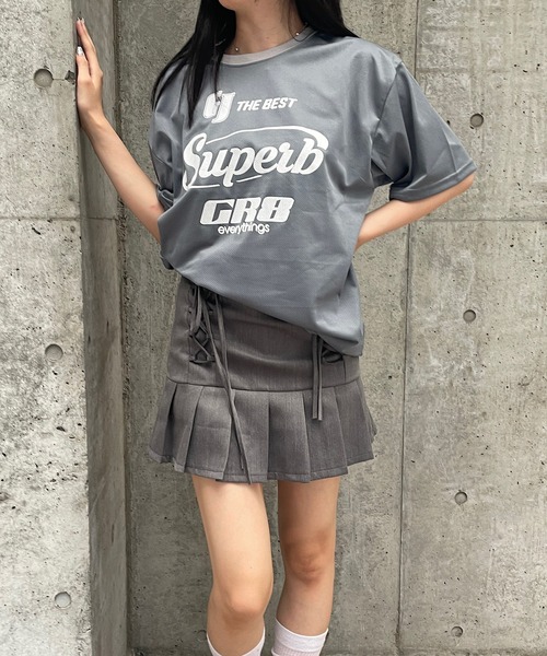 セール】メッシュユニフォーム風Tシャツ（Tシャツ/カットソー