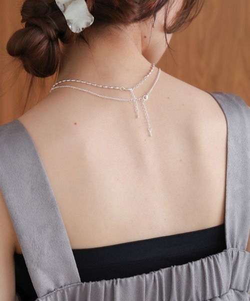 Bab（バブ）の「２点セットチャームネックレス（ネックレス・レディース・シルバー/ゴールド・ONESIZE）」の9枚目の写真