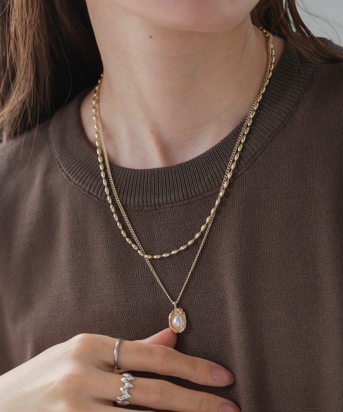 Bab（バブ）の「２点セットチャームネックレス（ネックレス・レディース・シルバー/ゴールド・ONESIZE）」の14枚目の写真