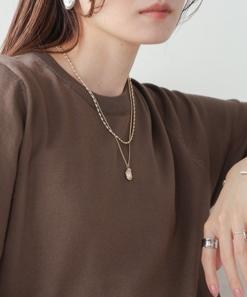 Bab（バブ）の「２点セットチャームネックレス（ネックレス・レディース・シルバー/ゴールド・ONESIZE）」の13枚目の写真