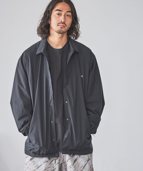 HEREIAM（ヘレイアム）の「【HEREIAM MEN】速乾＆UPF50+/HyperHelixコーチジャケット（ブルゾン・メンズ・ブラック/レオパード・MEDIUM/LARGE）」の18枚目の写真