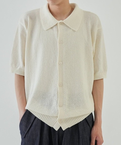 【セール】ブークレニット カーディガン 半袖（カーディガン/ボレロ）｜Bargiee（バージー）