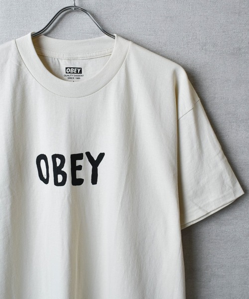 OBEY(オベイ)の「【T4】【OBEY/オベイ】OG CLASSIC TEE(Tシャツ/カットソー・メンズ・ブラック/アイボリー/ホワイト・MEDIUM/LARGE/X-LARGE)」の3枚目の写真