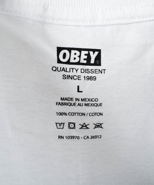 OBEY(オベイ)の「【T4】【OBEY/オベイ】OG CLASSIC TEE(Tシャツ/カットソー・メンズ・ブラック/アイボリー/ホワイト・MEDIUM/LARGE/X-LARGE)」の8枚目の写真