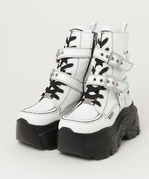 @ヨースケYOSUKEウィメンズ厚底ダブルモンクハトメベルディットリングスニーカー4460083