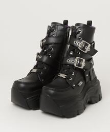 @ヨースケYOSUKEウィメンズ厚底ダブルモンクハトメベルディットリングスニーカー4460083