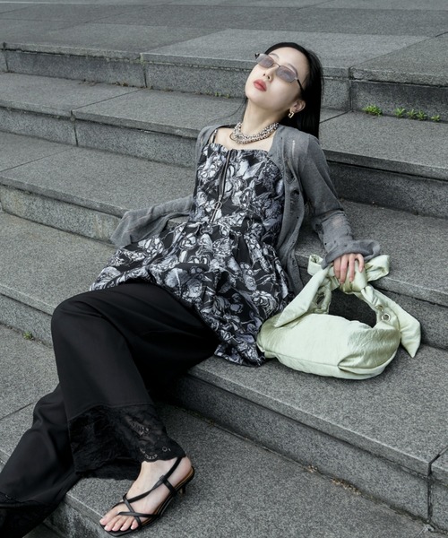 2way damageニットカーディガン（カーディガン/ボレロ）｜Ezick