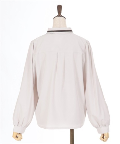 axes femme（アクシーズファム）の「エンブレム刺繍ネクタイ付ブラウス（シャツ/ブラウス・レディース・ブラック/ベージュ/キナリ・LARGE/MEDIUM）」の8枚目の写真