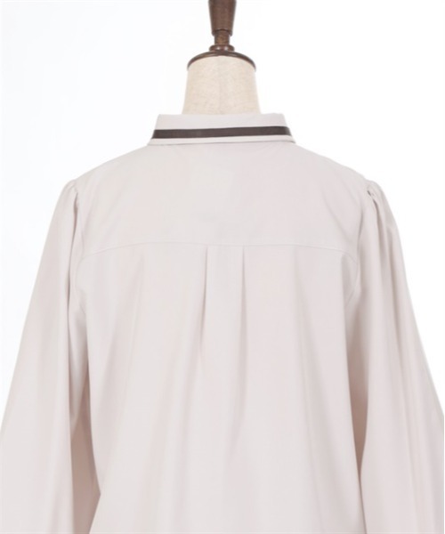 axes femme（アクシーズファム）の「エンブレム刺繍ネクタイ付ブラウス（シャツ/ブラウス・レディース・ブラック/ベージュ/キナリ・LARGE/MEDIUM）」の12枚目の写真