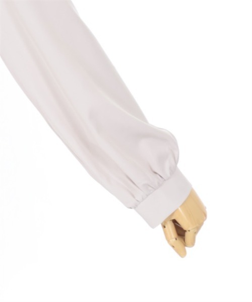 axes femme（アクシーズファム）の「エンブレム刺繍ネクタイ付ブラウス（シャツ/ブラウス・レディース・ブラック/ベージュ/キナリ・LARGE/MEDIUM）」の13枚目の写真