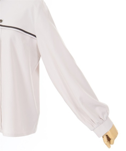 axes femme（アクシーズファム）の「エンブレム刺繍ネクタイ付ブラウス（シャツ/ブラウス・レディース・ブラック/ベージュ/キナリ・LARGE/MEDIUM）」の14枚目の写真