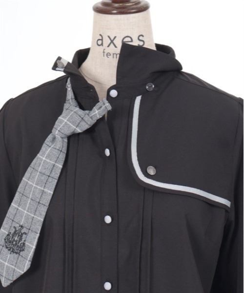 axes femme（アクシーズファム）の「エンブレム刺繍ネクタイ付ブラウス（シャツ/ブラウス・レディース・ブラック/ベージュ/キナリ・LARGE/MEDIUM）」の20枚目の写真