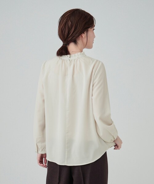 soor ploom 花柄フリル襟長袖シャツ 6yr/116cm WHYTO.｜フリルカラー ブラウス frill collar blouse 長袖