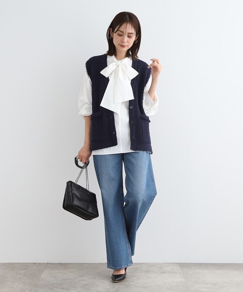CVIDINI ニットジレ/カシミア混/グレー/新品 在庫 処分ファッション - CVIDINI ニットジレ/カシミア混/グレー