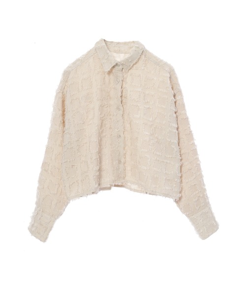 fifth（フィフス）の「フリンジチェックジャケット（テーラードジャケット・レディース・アイボリー/ブラック・M）」の12枚目の写真