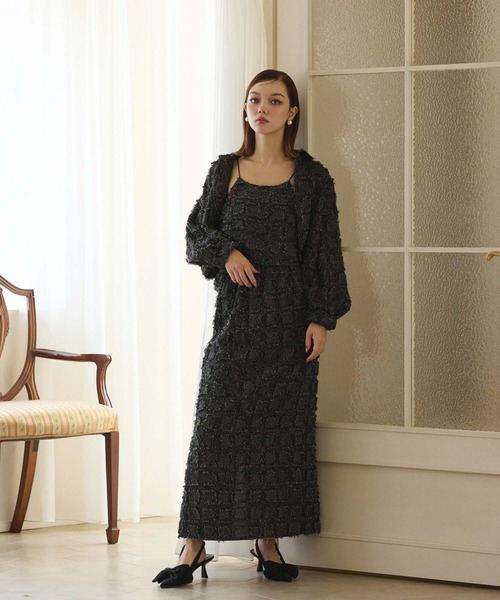 fifth（フィフス）の「フリンジチェックジャケット（テーラードジャケット・レディース・アイボリー/ブラック・M）」の21枚目の写真