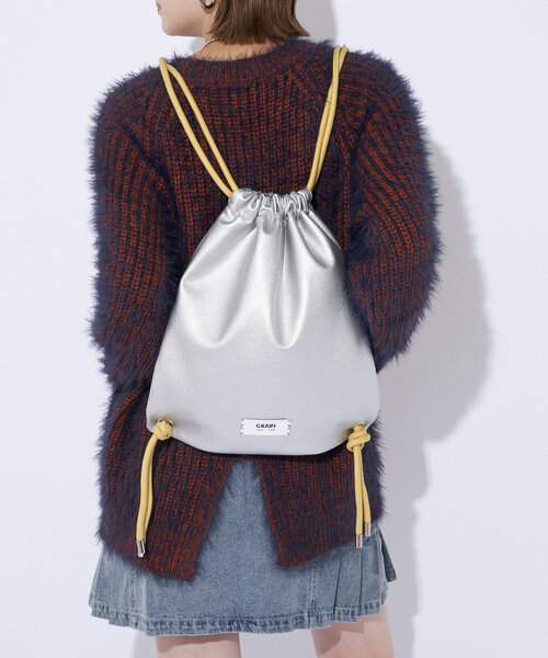 GRAIN（グレイン）の「【GRAIN/グレイン】バイカラーナップサック（バックパック/リュック・レディース・ブラック/シルバー/ブルー/ブラウン/ブロンズ/レッド・FREE）」の17枚目の写真