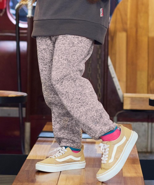 Life Support Products（ライフサポートプロダクツ）の「カチオンパイルロングパンツ【セットアップ可能】（その他パンツ・キッズ・オフホワイト/ピンク/チャコール・150/140/130/120/110/100/90/80）」の3枚目の写真