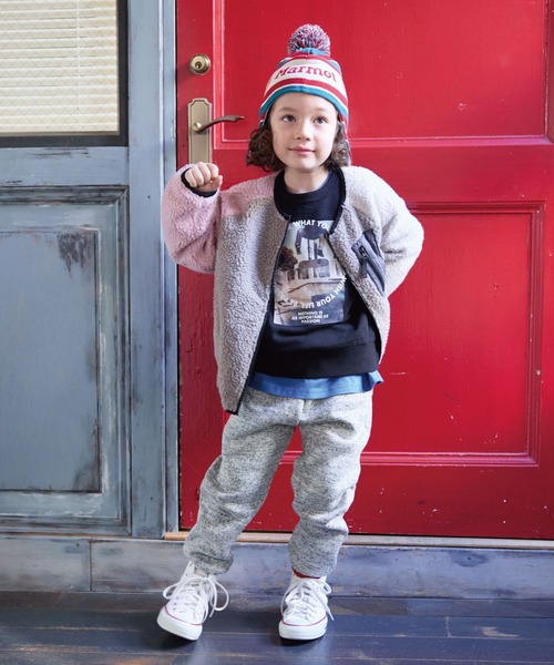 Life Support Products（ライフサポートプロダクツ）の「カチオンパイルロングパンツ【セットアップ可能】（その他パンツ・キッズ・オフホワイト/ピンク/チャコール・150/140/130/120/110/100/90/80）」の10枚目の写真