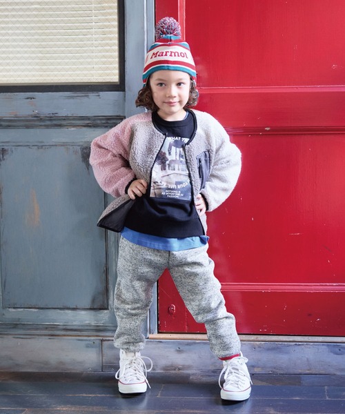 Life Support Products（ライフサポートプロダクツ）の「カチオンパイルロングパンツ【セットアップ可能】（その他パンツ・キッズ・オフホワイト/ピンク/チャコール・150/140/130/120/110/100/90/80）」の11枚目の写真