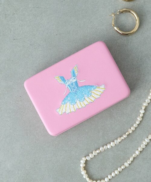 BIRTHDAY BAR(バースデイバー)の「balletcore small case アクセサリーケース(ポーチ・レディース・ブルー系その他/シルバー/ピンク・0)」の1枚目の写真