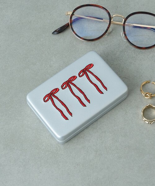 BIRTHDAY BAR(バースデイバー)の「balletcore small case アクセサリーケース(ポーチ・レディース・ブルー系その他/シルバー/ピンク・0)」の3枚目の写真