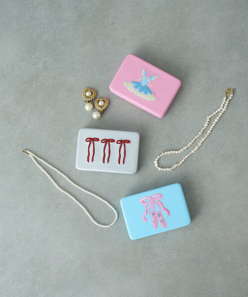 BIRTHDAY BAR(バースデイバー)の「balletcore small case アクセサリーケース(ポーチ・レディース・ブルー系その他/シルバー/ピンク・0)」の9枚目の写真