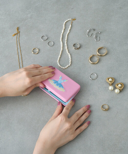 BIRTHDAY BAR(バースデイバー)の「balletcore small case アクセサリーケース(ポーチ・レディース・ブルー系その他/シルバー/ピンク・0)」の11枚目の写真