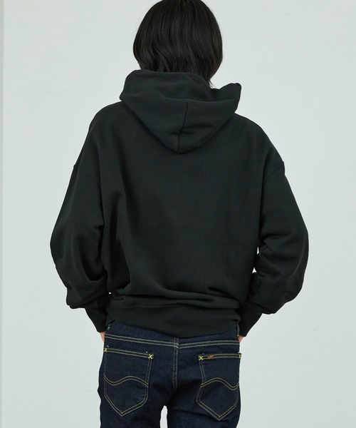 Lee(リー)の「Lee/リー Lee月桂樹刺繍ロゴ スウェットフーディー(パーカー・メンズ・ホワイト/ブラック/グレー・SMALL/MEDIUM/LARGE/X-LARGE)」の7枚目の写真