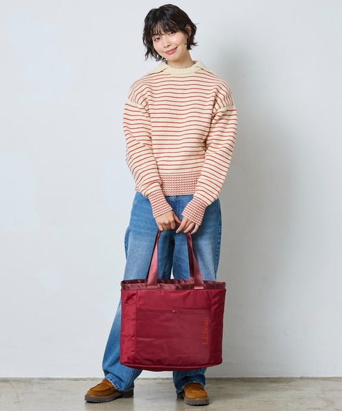 ERL sunset パファートートバッグ ERL グレー&オレンジ Sunset パファートートバッグ
