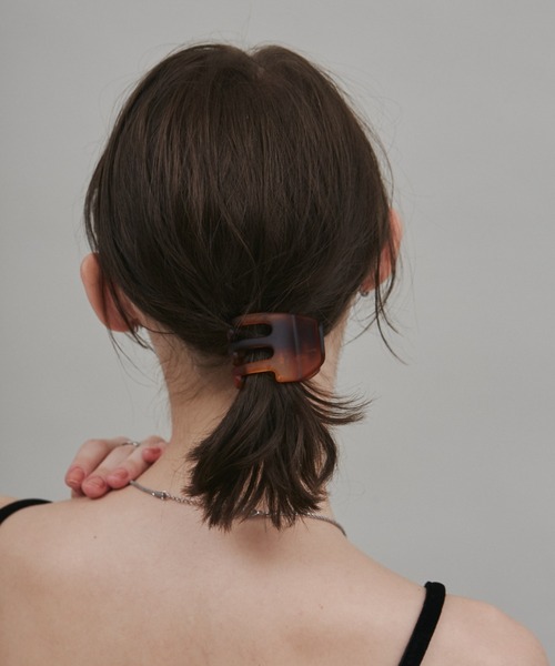 ciite'（シーテ）の「マットヘアクリップ（バレッタ/ヘアクリップ・レディース・グリーン/グレー/パープル/ピンク/ブラウン/ブラック/ブルー/ベージュ・FREE）」の20枚目の写真