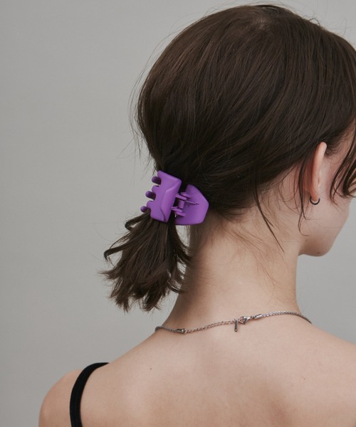 ciite'（シーテ）の「マットヘアクリップ（バレッタ/ヘアクリップ・レディース・グリーン/グレー/パープル/ピンク/ブラウン/ブラック/ブルー/ベージュ・FREE）」の22枚目の写真