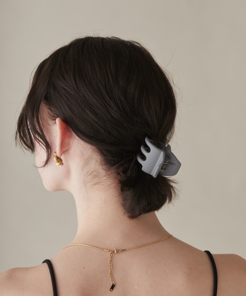 ciite'（シーテ）の「マットヘアクリップ（バレッタ/ヘアクリップ・レディース・グリーン/グレー/パープル/ピンク/ブラウン/ブラック/ブルー/ベージュ・FREE）」の15枚目の写真